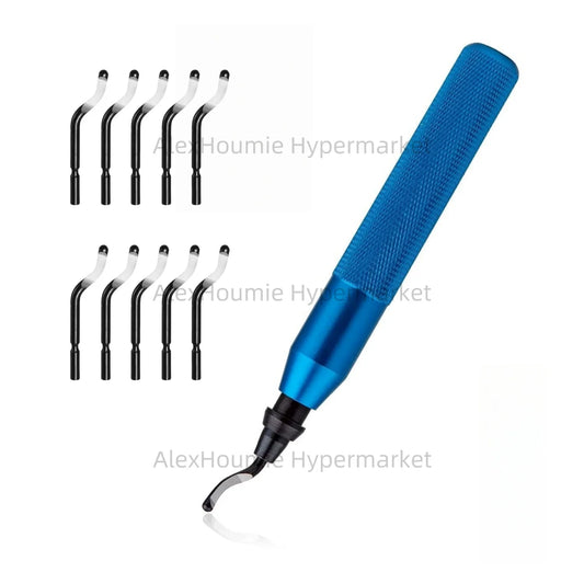 Entgratungswerkzeug Set 10 Klingen für glatte Kanten Metall Kunststoff
