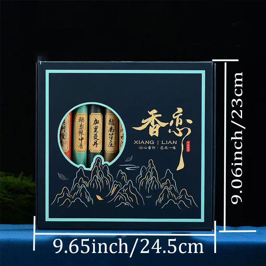 Aromatisches Set mit 400 Holzduftstäbchen in Geschenkbox