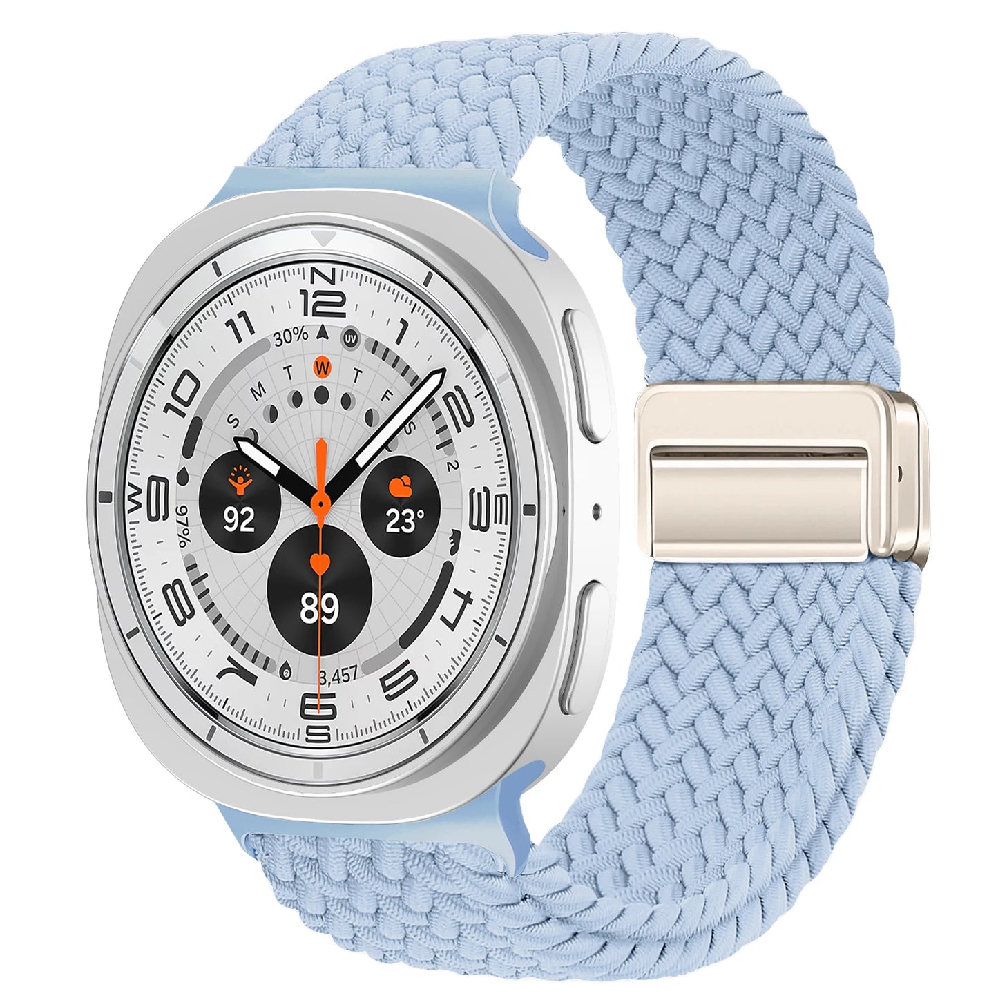 Magnetisches Nylon Uhrenarmband kompatibel für Galaxy Watch 40/44/47 mm