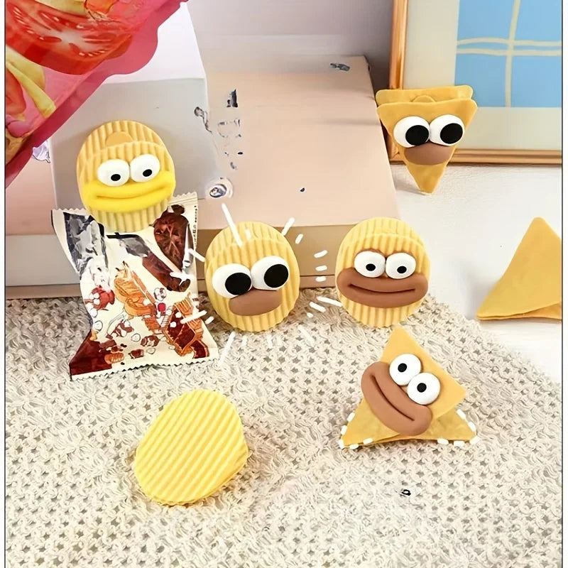 Kreative Cartoon Clips für Frischhaltebeutel wiederverwendbar 6 Stück