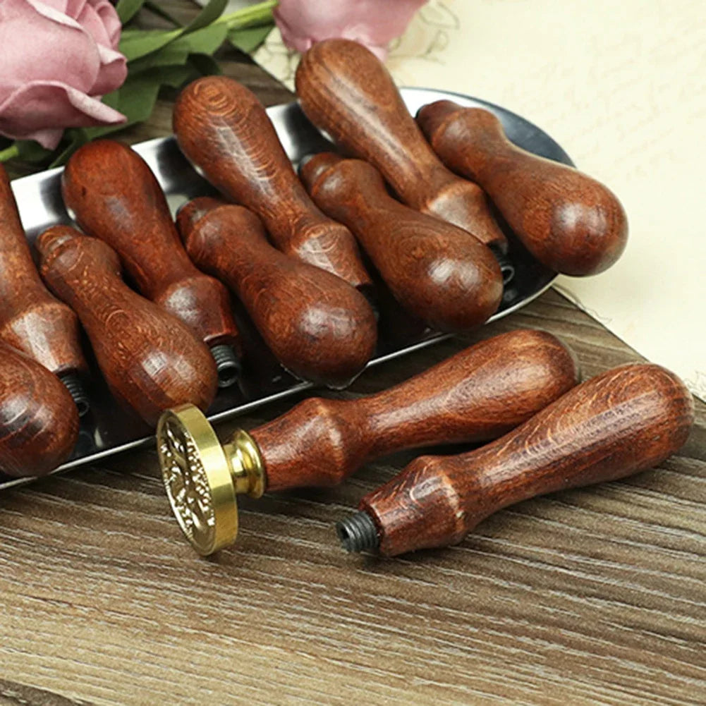 Massivholz Griff für Wachssiegelstempel Hochzeit Party Dekoration