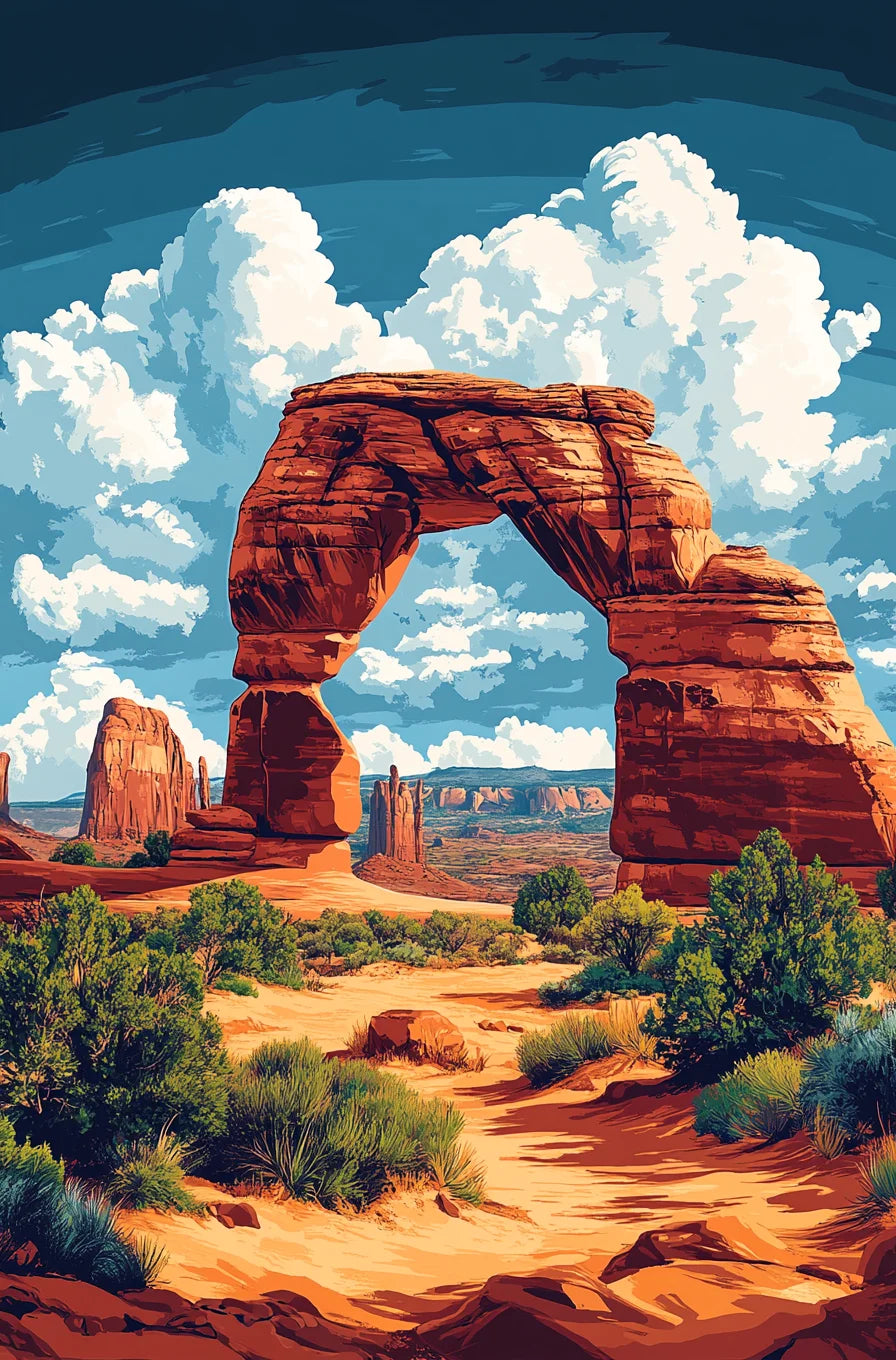 Leinwand Malen nach Zahlen Aquarell Landschaft DIY Ölgemälde 40x50 bis 60x75cm