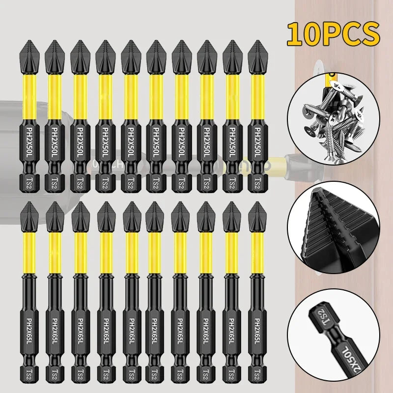 Stoßfeste Schraubendreher Bits Set mit hoher Härte und starker Magnetkraft