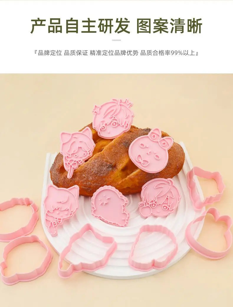 Keksform mit Anime Rändelwerkzeug für kreative Kekse