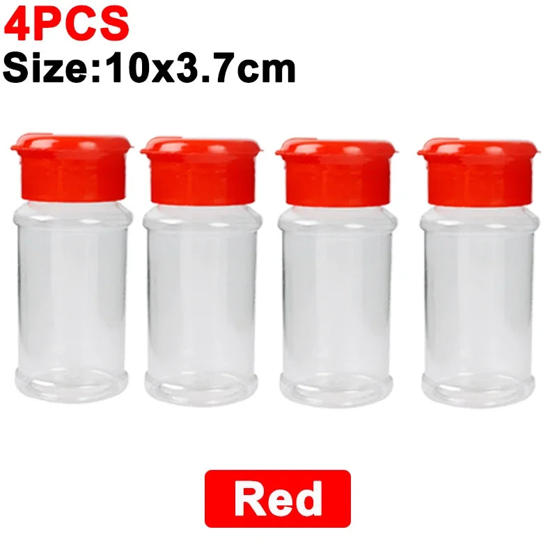 Tragbarer Kunststoff Gewürzstreuer 100ml Salz und Pfeffer Streuer