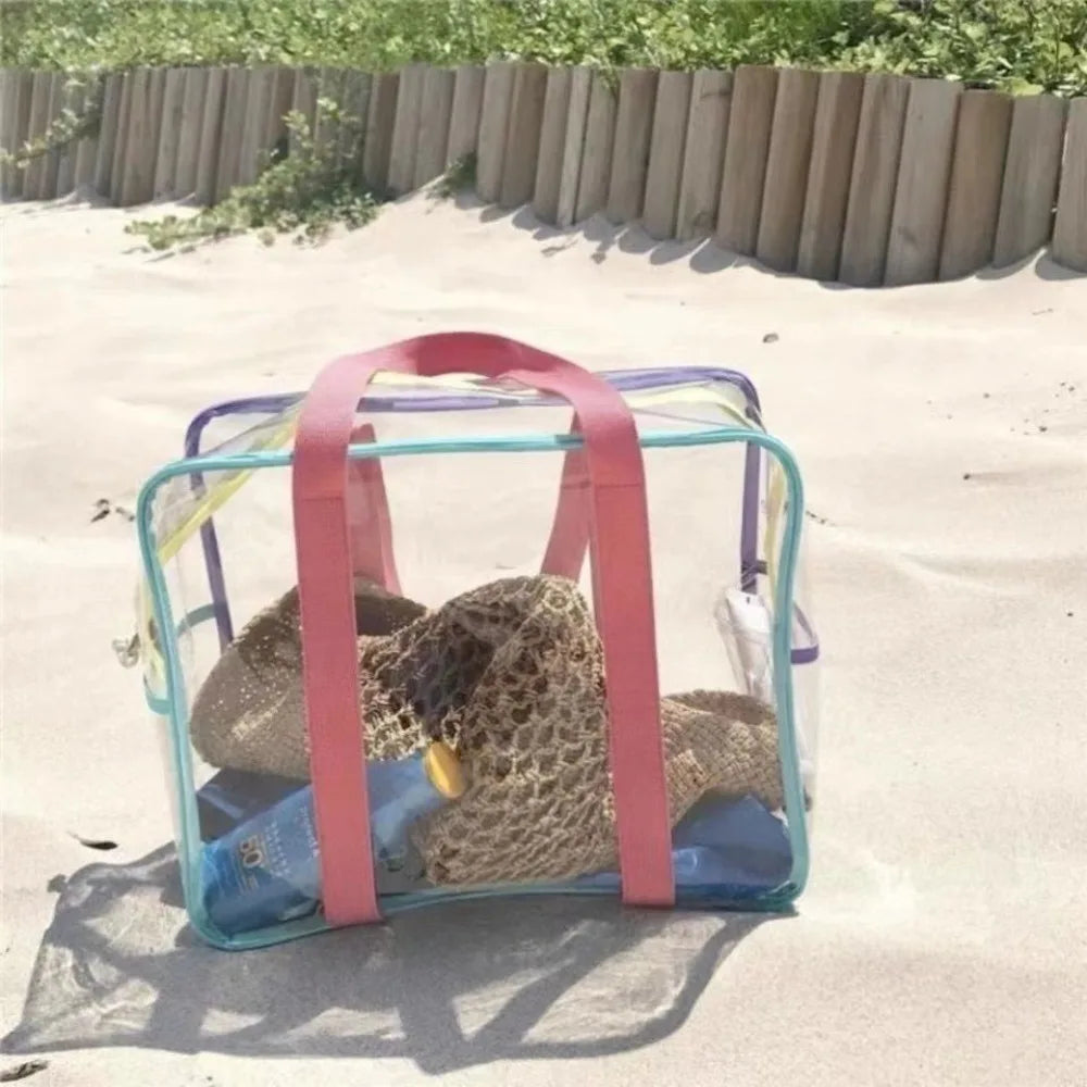 Transparente PVC Gelee-Tasche groß wasserfest für Strand - Outdoor