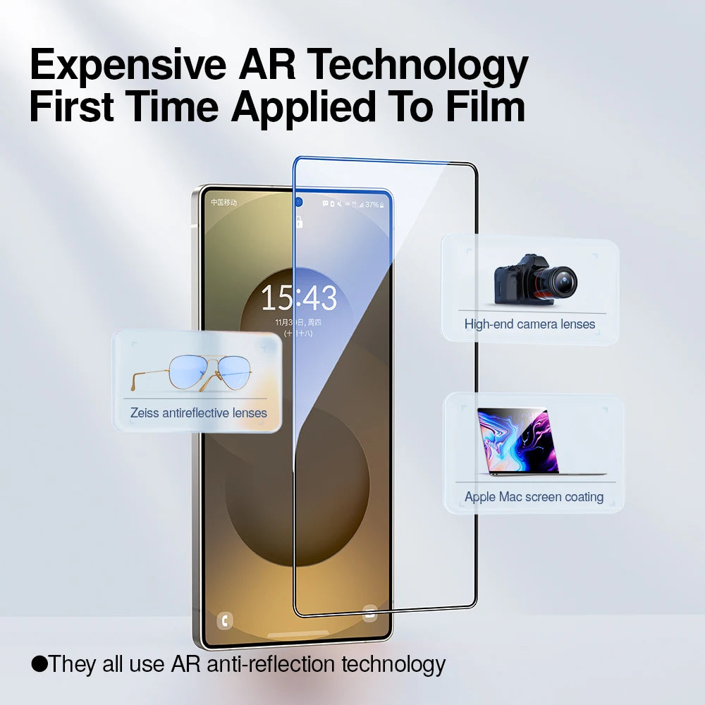 Staubfreier Hartglas Displayschutz Anti-Fingerabdruck
