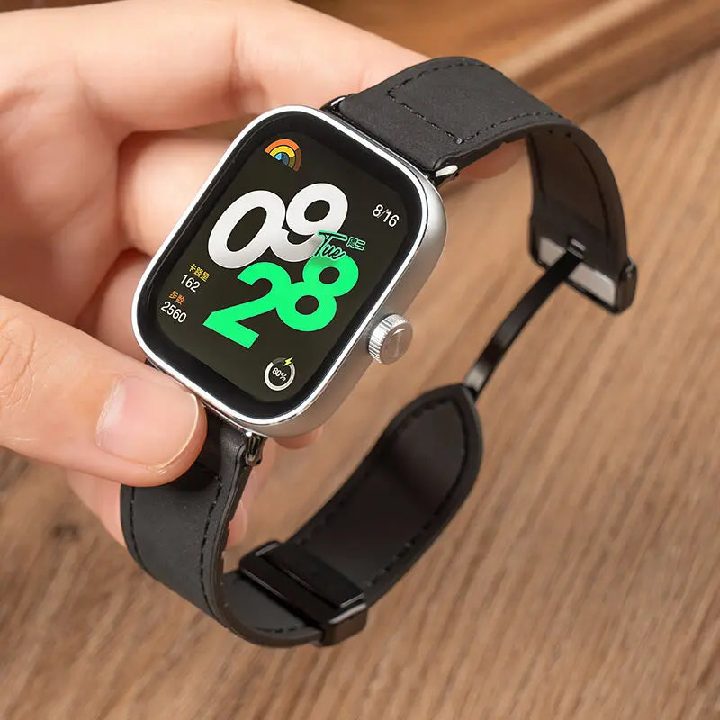 Magnetisches Ersatzarmband aus Leder für Xiaomi Uhren-Yabubestshop