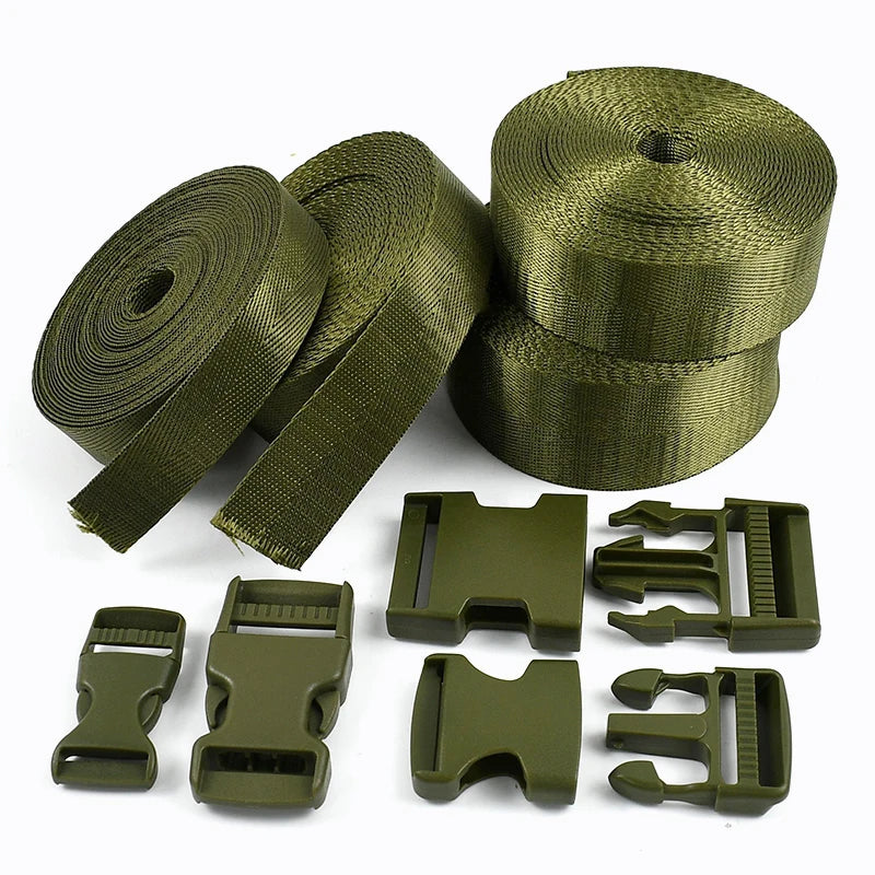 Robuste Kunststoff Schnallen Set für Rucksack, Gurte und DIY Projekte