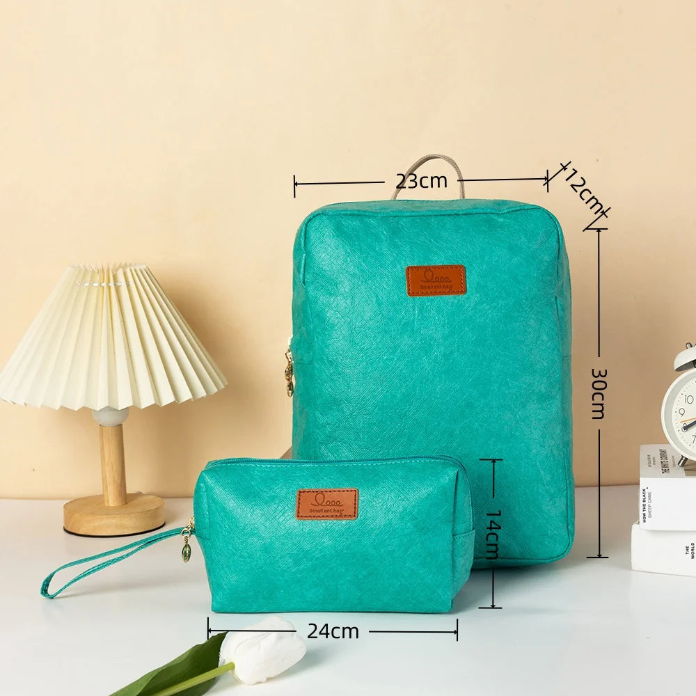 Langlebiger DuPont-Papierrucksack Unisex für Schule und Reise
