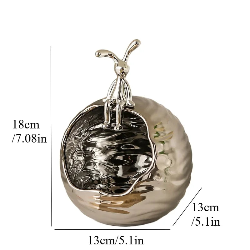 Dekorative Keramik Aufbewahrungsschale für Schlüssel und Schmuck