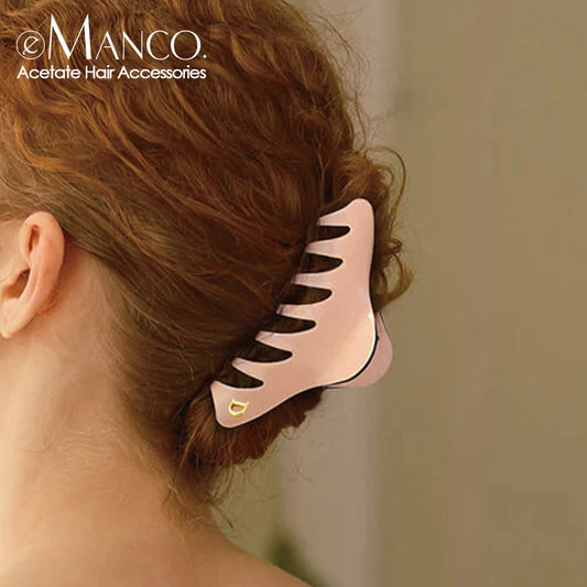 Schlichte Glamour Haarspange aus Acetat für elegante Frisuren