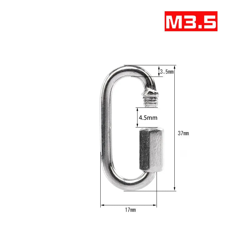 Robuster Oval Karabiner Edelstahl für schnelle sichere Verbindungen