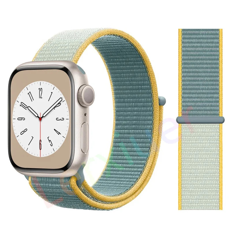Nylon Schlaufenarmband für Apple Watch alle Serien und Größen