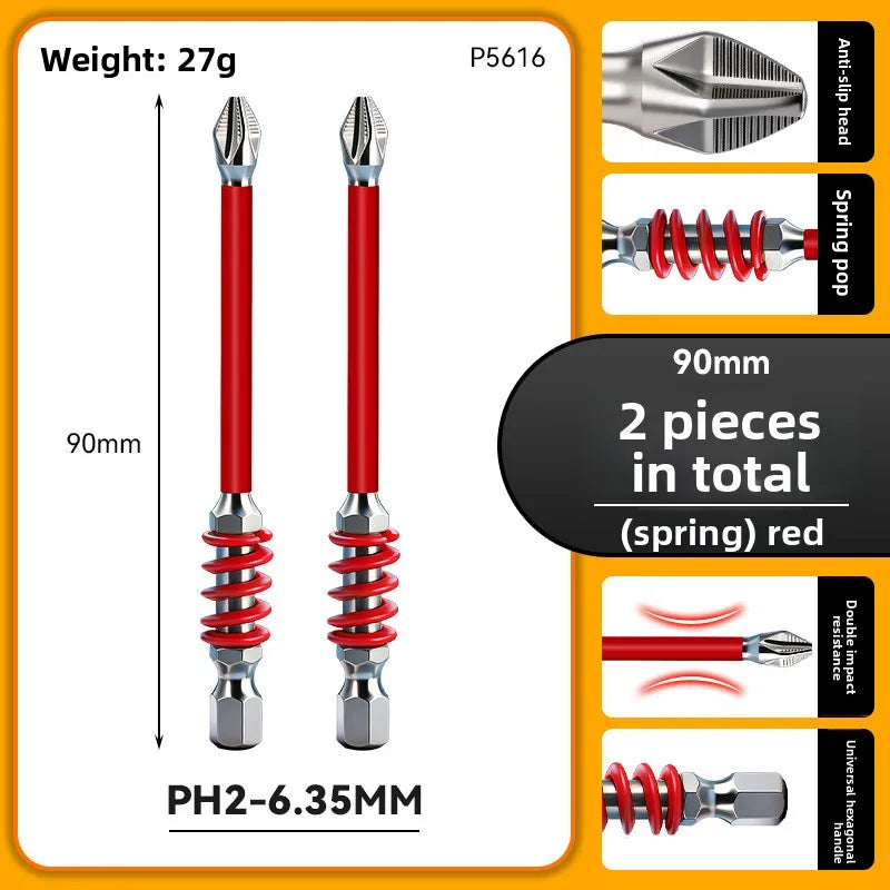 2-teiliges magnetisches Schraubendreher-Bit Set PH2 1/4 Zoll Hex Schaft-Yabubest - Home & More
