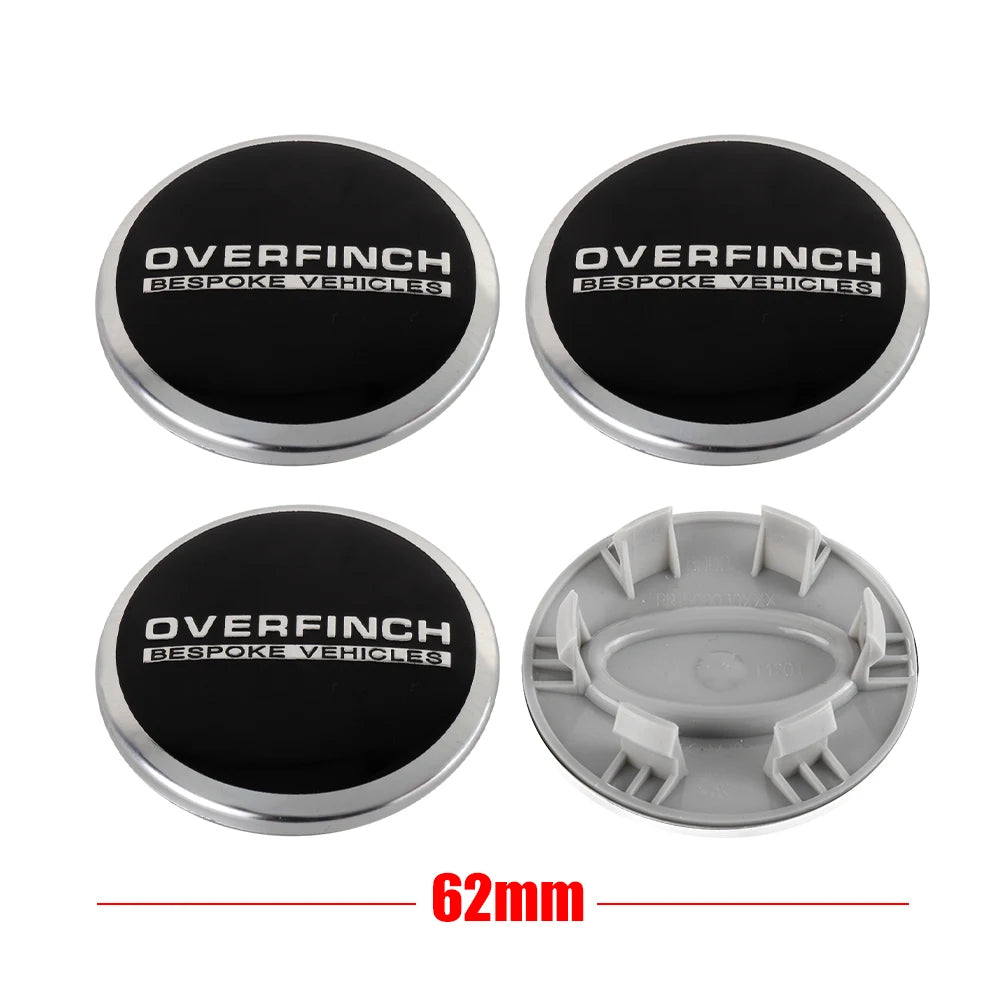 62 mm Radnabenabdeckung 4er Set ABS selbstklebend wetterfest