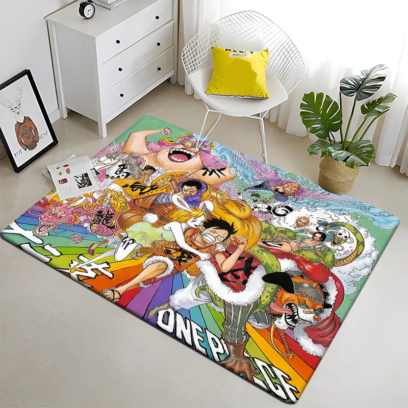 Cartoon bedruckter rechteckiger Teppich aus Polyester