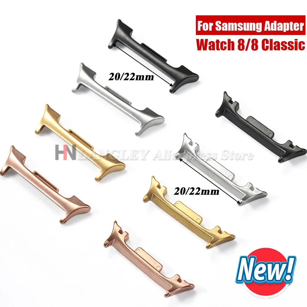 Edelstahl Uhrenadapter 20-22 mm für Galaxy Watch 8 klassisches Armband