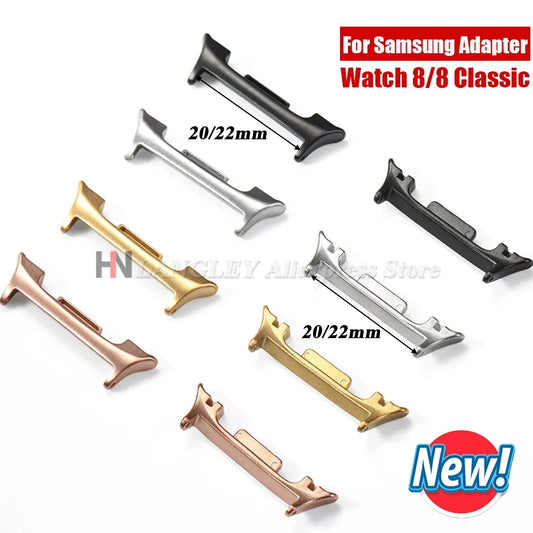 Edelstahl Uhrenadapter 20-22 mm für Galaxy Watch 8 klassisches Armband