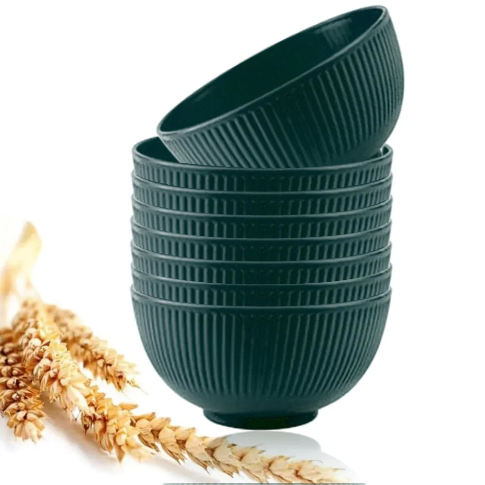 8-teiliges Müslischalen Set aus unzerbrechlichem, leichtem Kunststoff