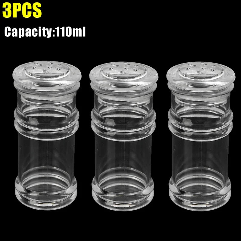 70 110 120 ml Acryl Gewürzgläser Salz Pfeffer Shaker Nachfüllbar