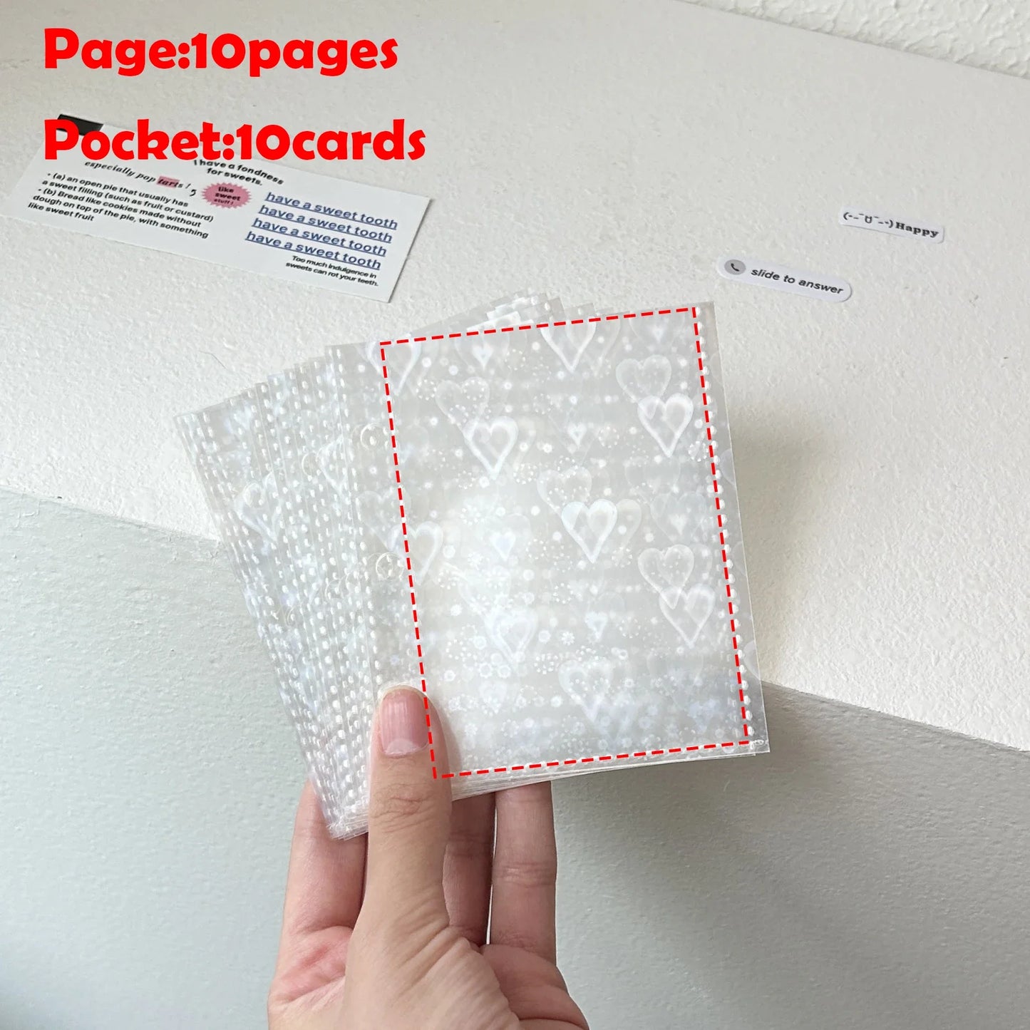 3-Zoll Kpop Fotokarten Sammelbuch und Binder für Idol Bilder Photocards