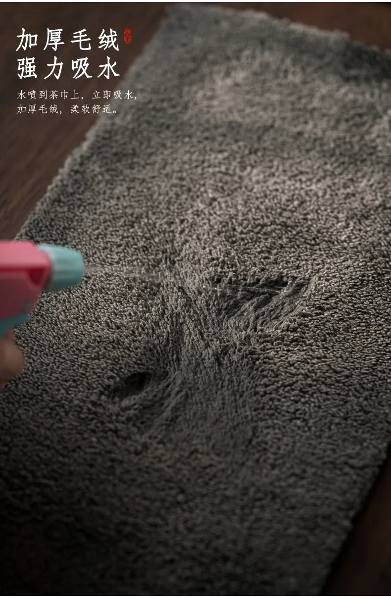 Verdicktes Geschirrtuch aus Baumwolle und Leinen für Küche und Teetisch-Yabubestshop