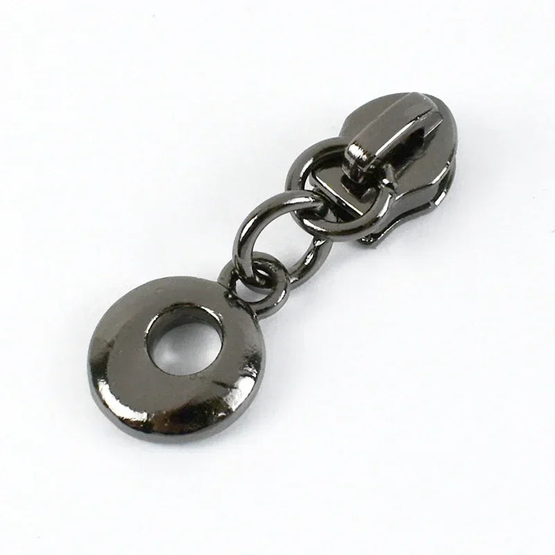 Metall Reißverschlussschieber Herz-Anhänger #3 für Nylon-Reißverschlüsse DIY Reparatur Set