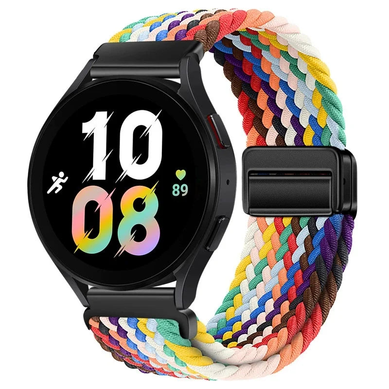 Magnetisches Nylonarmband 20/22mm für Smartwatches mit Schlaufenverschluss