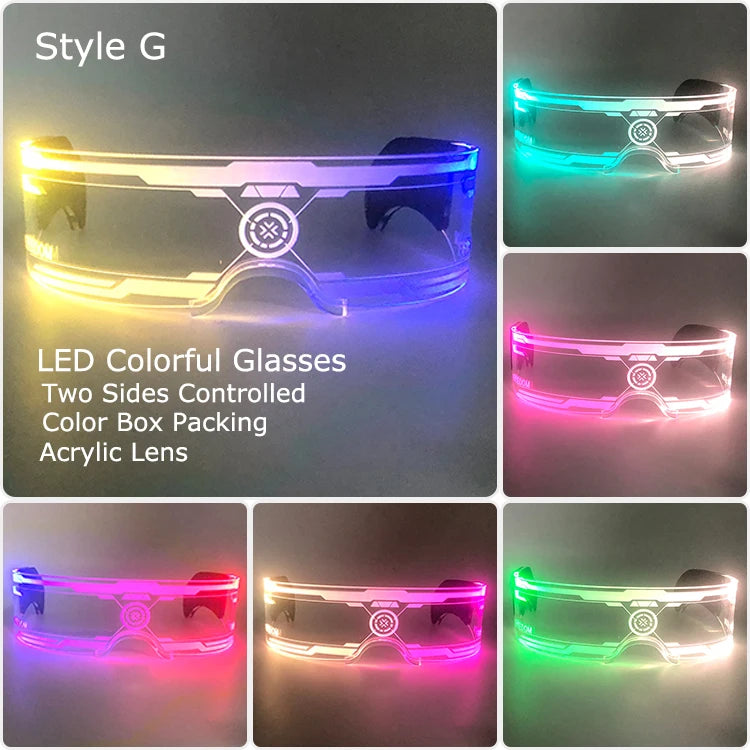 Leuchtende LED Brille mit Farbwechsel für unvergessliche Partys