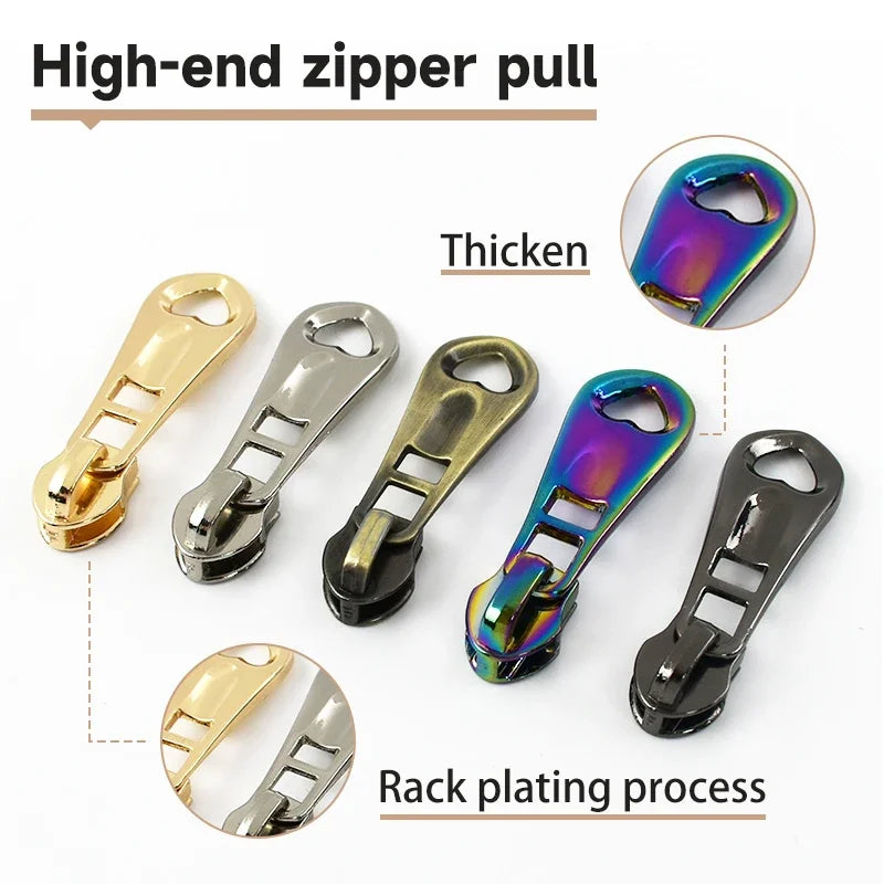 10/30 Stück Nylon Reißverschlusszieher Zipper Schieber Metall Zinklegierung-Yabubest - Home & More