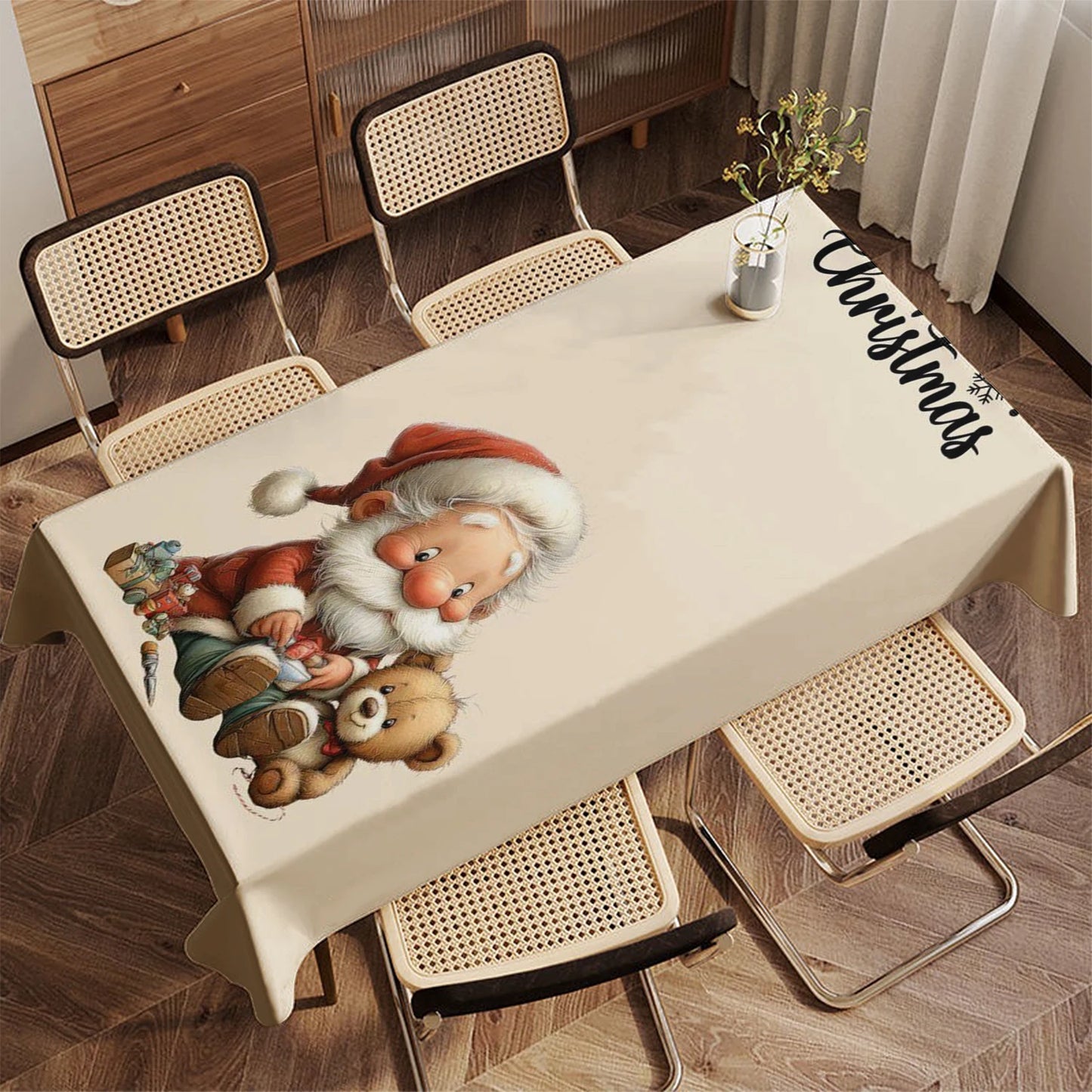 Wasserdichte gestreifte Tischdecke für Wohn und Partynutzung