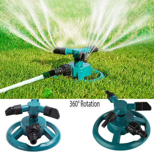 Effiziente 360° Sprinklerdüse Grün – Automatisch Rotierendes Gartenspray