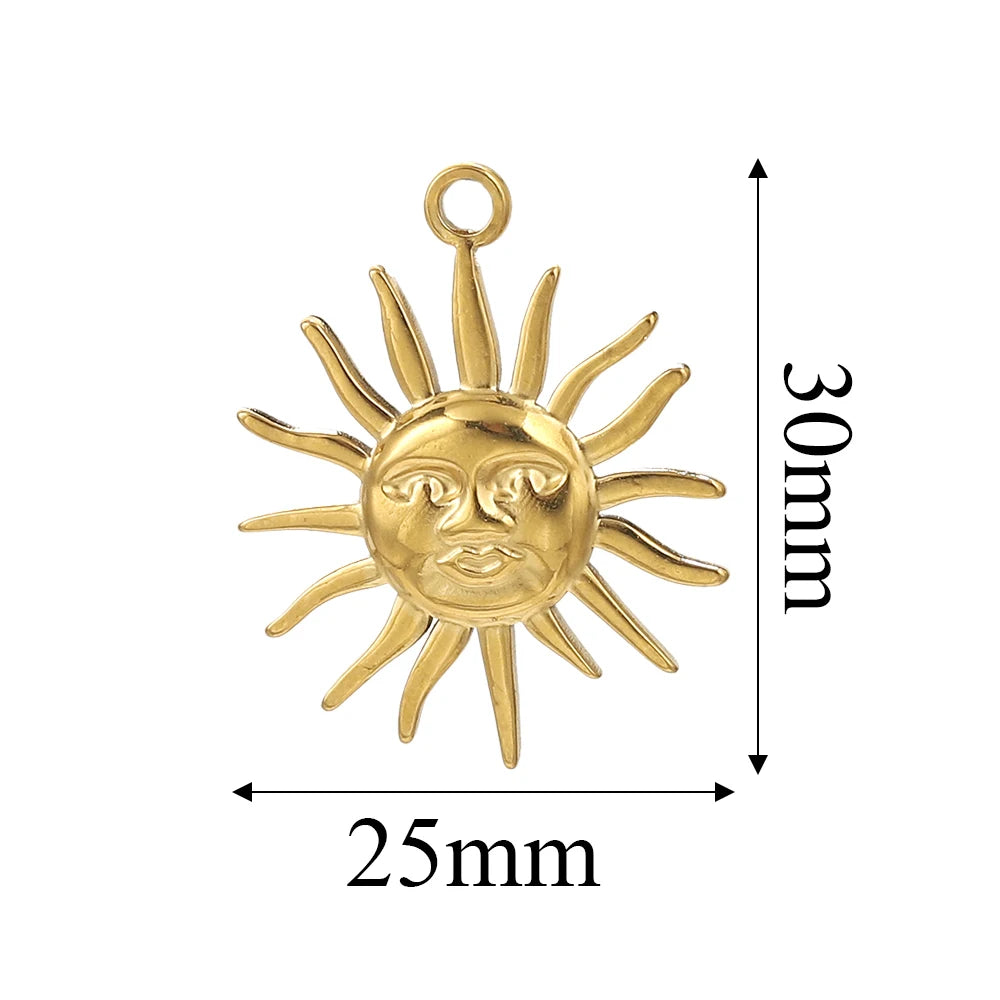 Edelstahl Gold Anhänger für individuellen DIY Schmuck