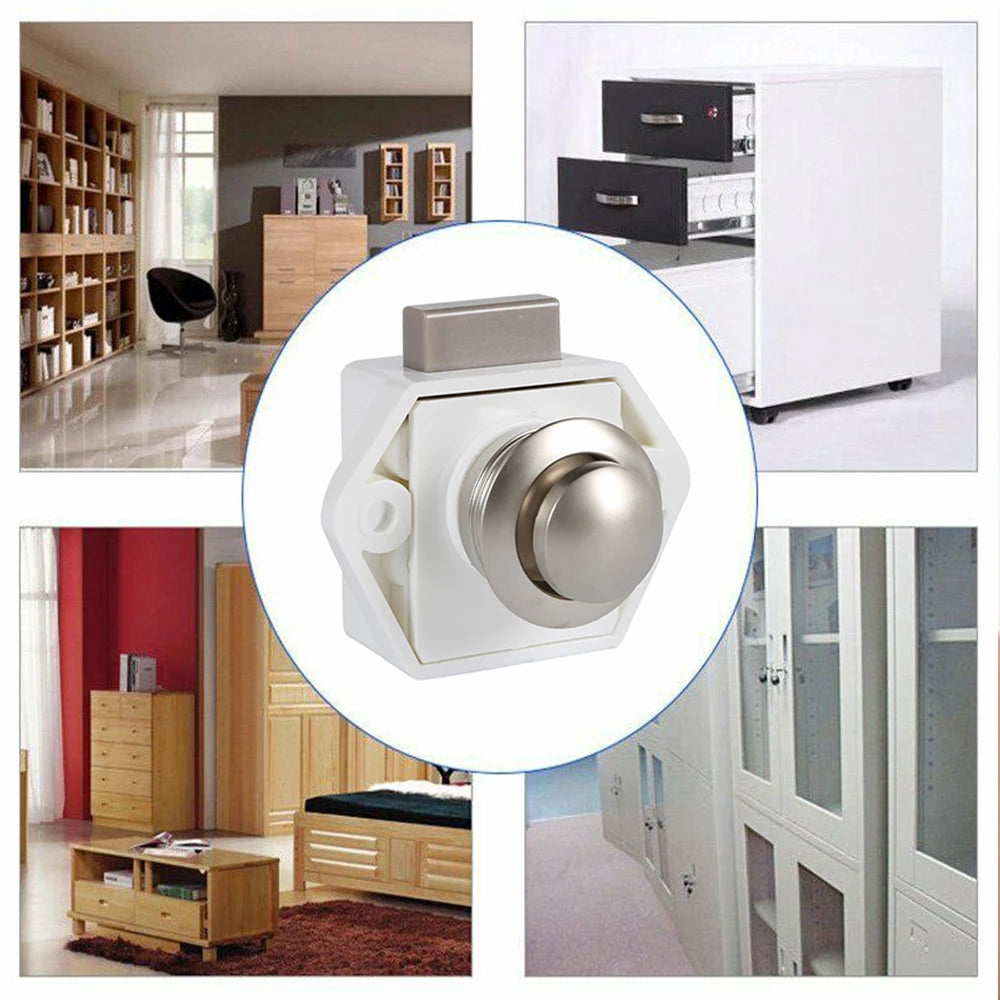 Set aus 5 Push Lock Riegeln 20mm für Camper und Möbel