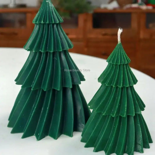 3D Weihnachtsbaum Silikonform für kreative DIY Kerzen und Dekorationen