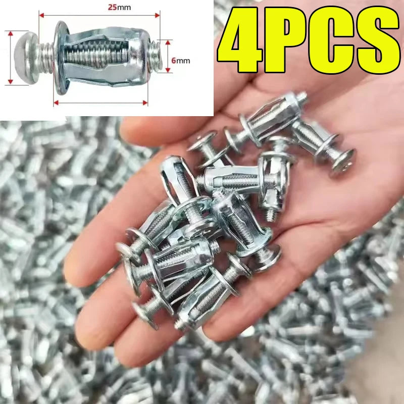 M6x25mm Metall Expansions Anker Schrauben für feste Wandbefestigung DIY Projekte
