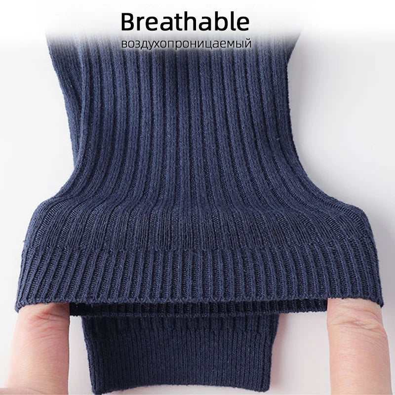 Atmungsaktive reine Baumwollsocken 5er Pack für Herren Business