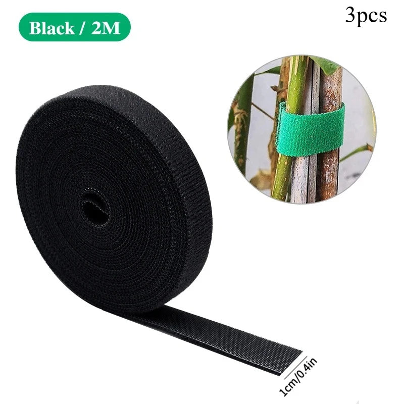 Nylon Pflanzenbänder 3 Rollen 2m flexibel für Gartensupport