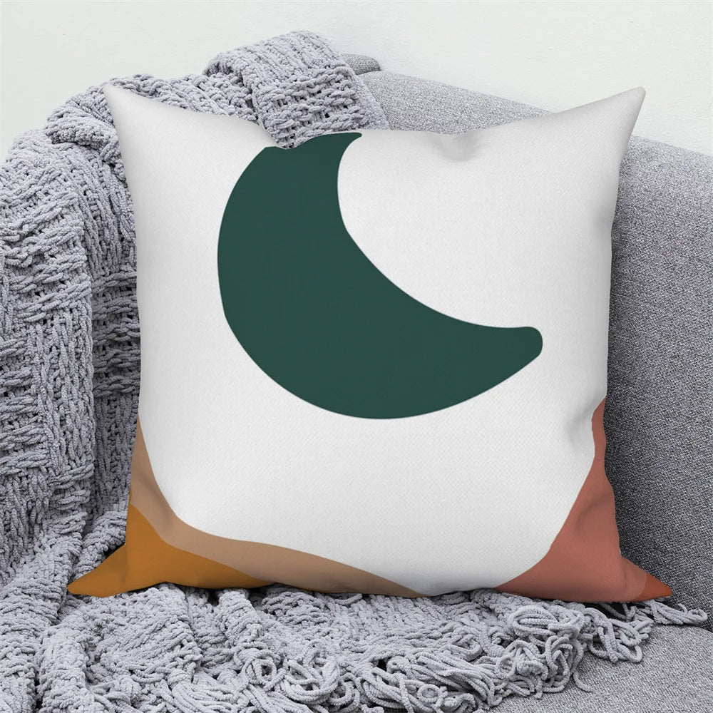 Dekorativer Kissenbezug mit abstrakten Zweigen für Zuhause und Auto