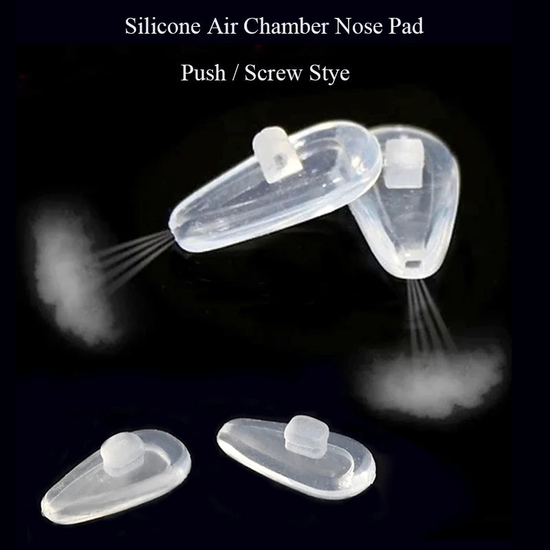 250 Paar superweiche Luftkammer Silikon Nasenpads für optische Brillen