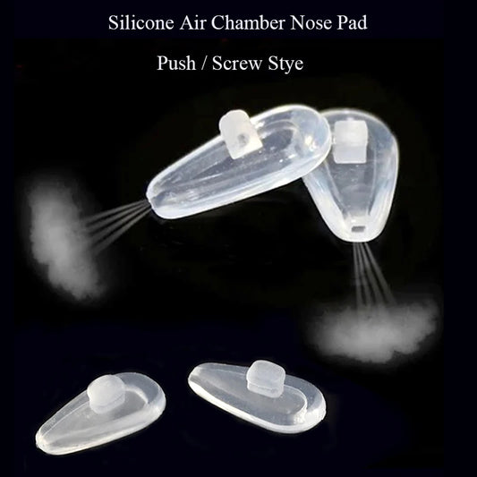250 Paar superweiche Luftkammer Silikon Nasenpads für optische Brillen