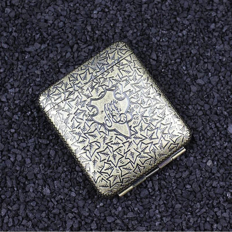 Metall Zigarettenetui mit Adler Muster für 20 Zigaretten