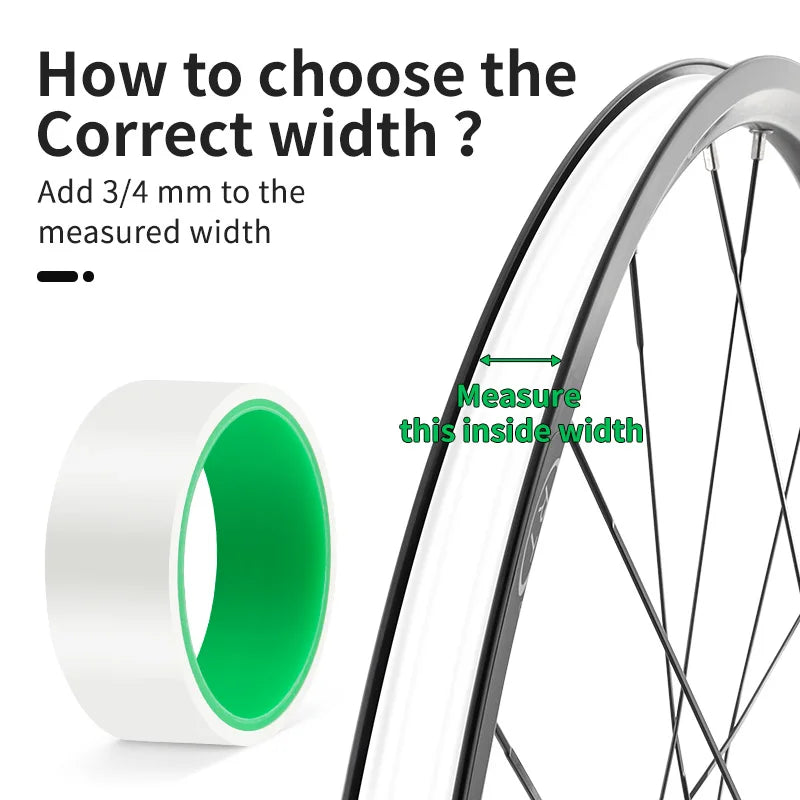 Tubeless Felgenband 10m für MTB - Rennrad - viele Breiten, Radschutz