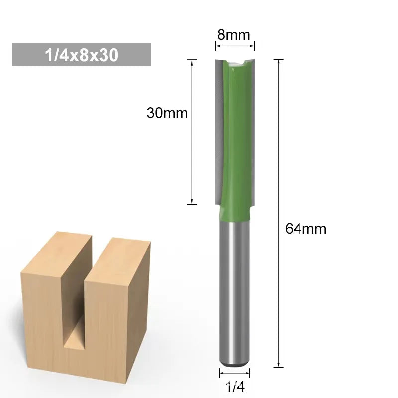 Doppel-Flöte Fräser mit 6mm Schaft für Holzbearbeitung vielseitig einsetzbar