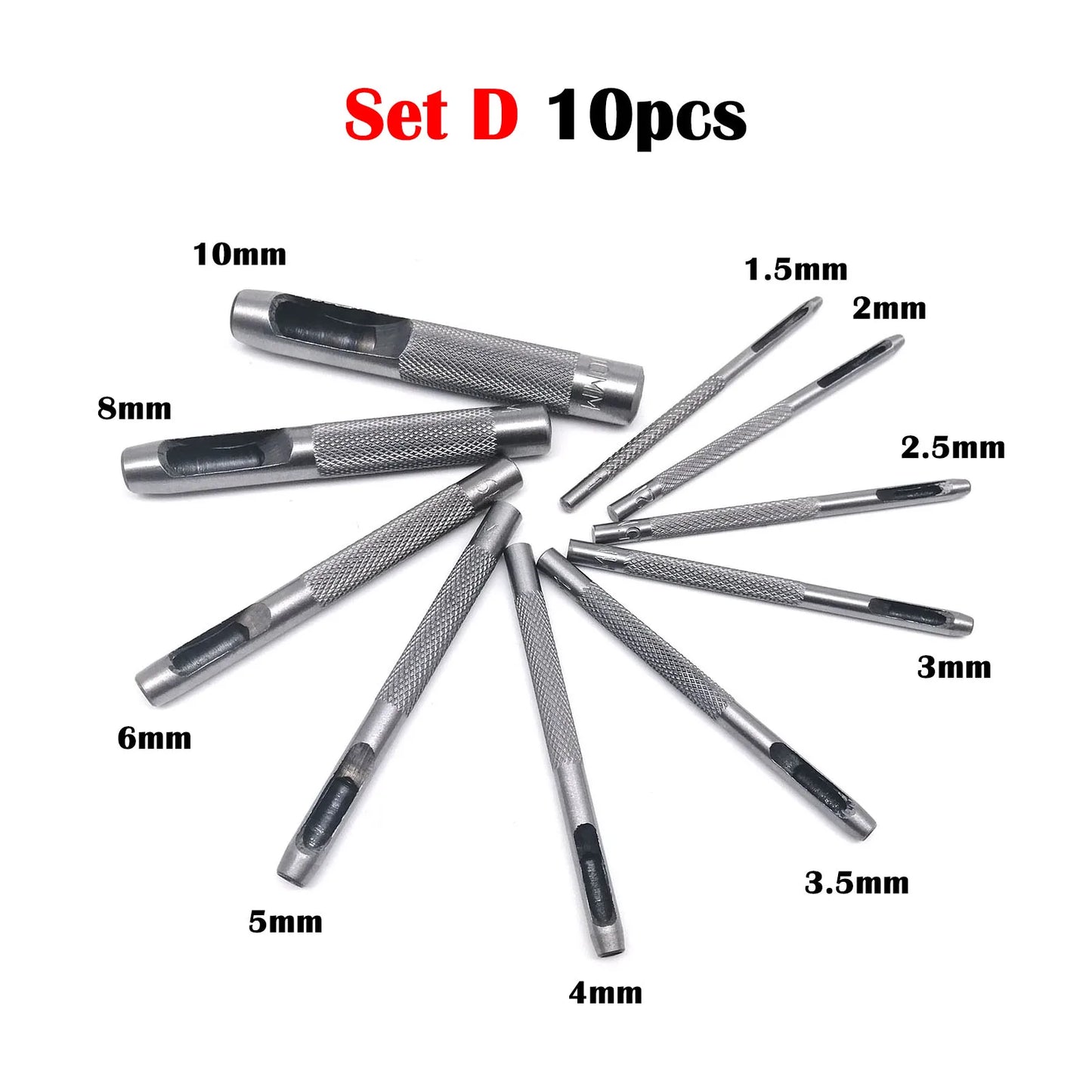 Vielseitiger runder Locher aus 45 Stahl für Lederhandwerk