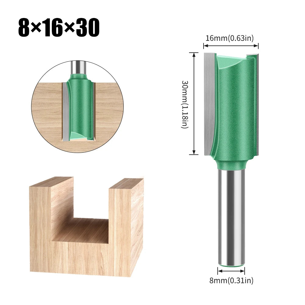 Wolfram Hartmetall Router Bit mit Doppel-Flöte für Holz in verschiedenen Größen