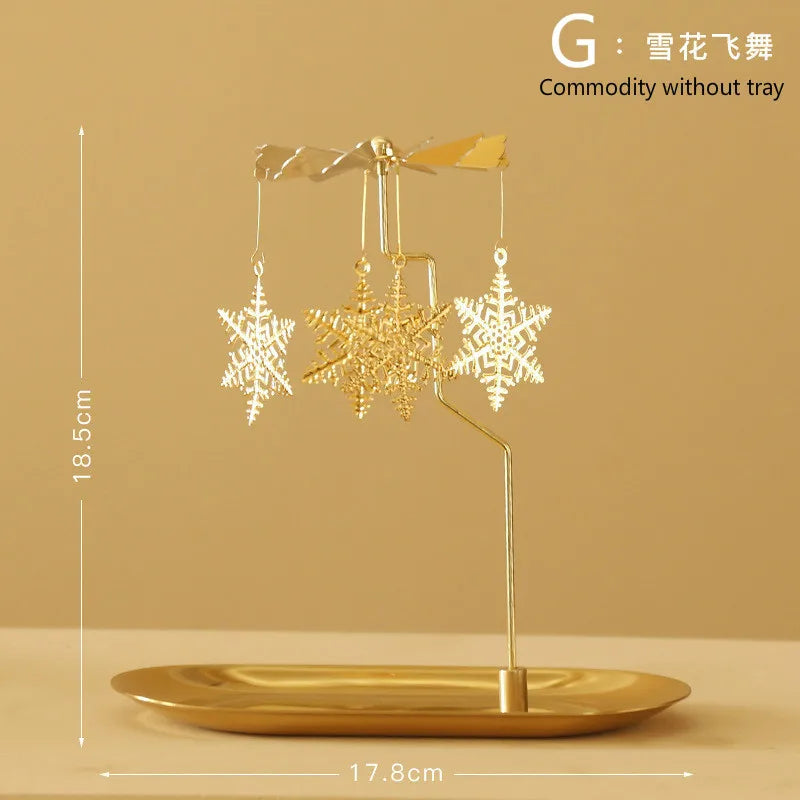 Rotierender Kerzenhalter mit kreativem Windmühlen-Design als Geschenk