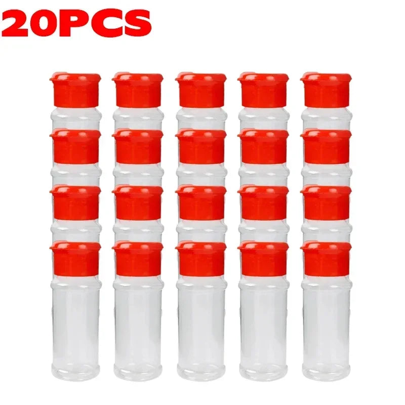 Tragbare Kunststoff Gewürzstreuer Flaschen für Salz Pfeffer Zucker BBQ