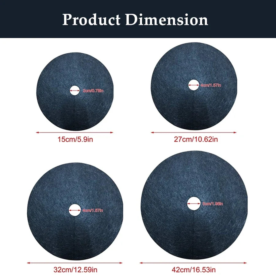 Vlies Baum Mulch Ring Unkrautbarriere – Effektiver Wurzel - Pflanzenschutz